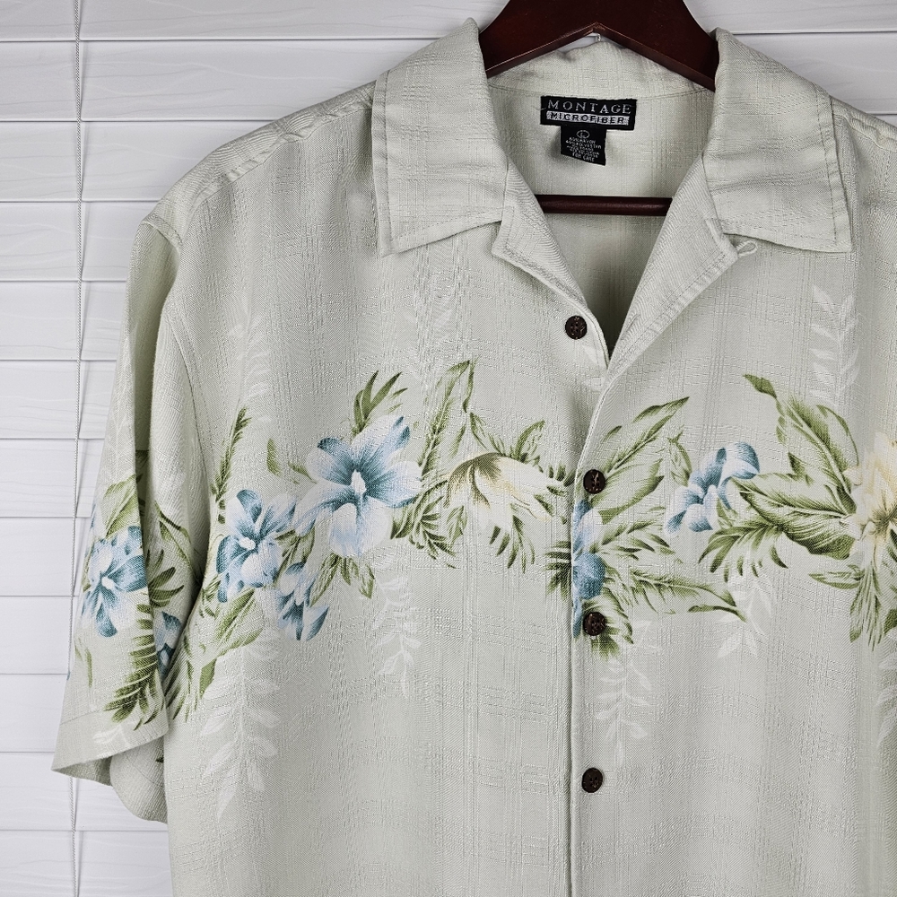 MONTAGE Tropical Button-Down Shirt